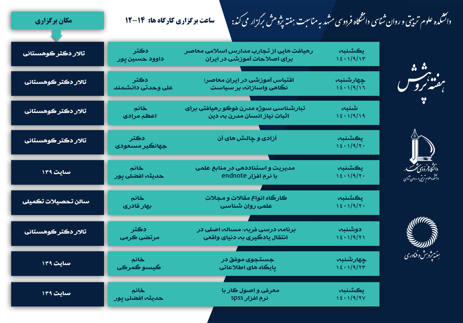 hafteh pajohesh1401